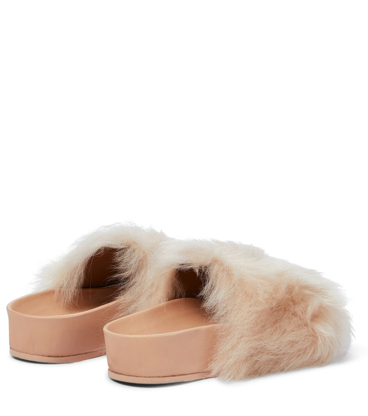 Jil sander best sale shearling slides