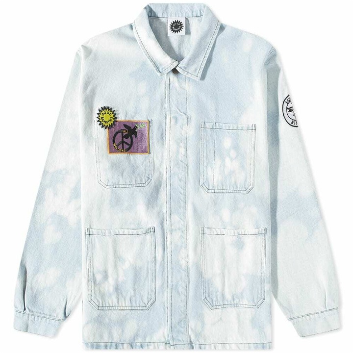 Photo: Good Morning Tapes Men's Bleached Workers Jacket in Bleach Sky