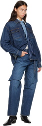 sacai Blue Belted Jeans