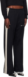 Palm Angels Black Logo Loose Track Pants