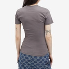Daily Paper Women's Unit Emb T-Shirt in Rabbit Grey