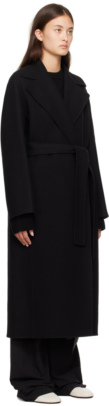 The Row Black Malika Coat The Row