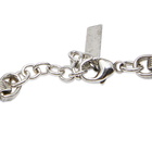 Saint Laurent Men's Chain Bracelet F in Argent Oxyde