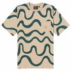 By Parra Men's Sound Waved T-Shirt in Tan