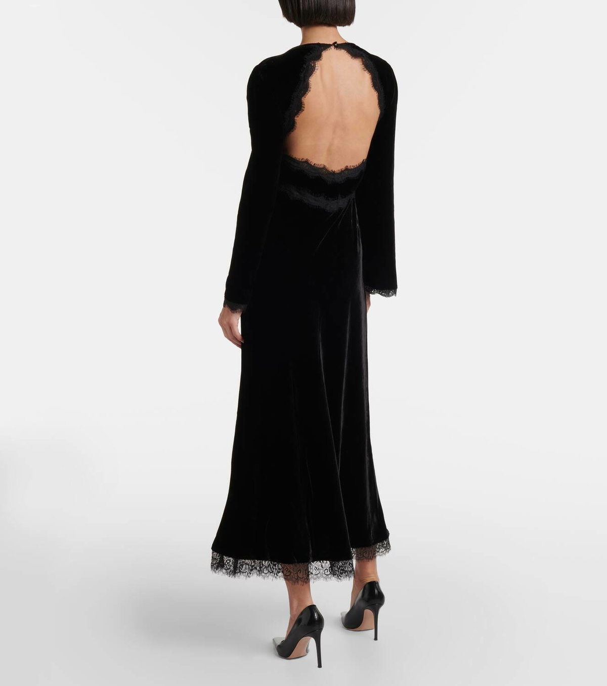 Rixo Alesha lace-trimmed midi dress Rixo