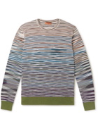 Missoni - Dégradé Striped Cotton Sweater - Blue