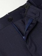 Caruso - Slim-Fit Prince of Wales Checked Wool Suit Trousers - Blue