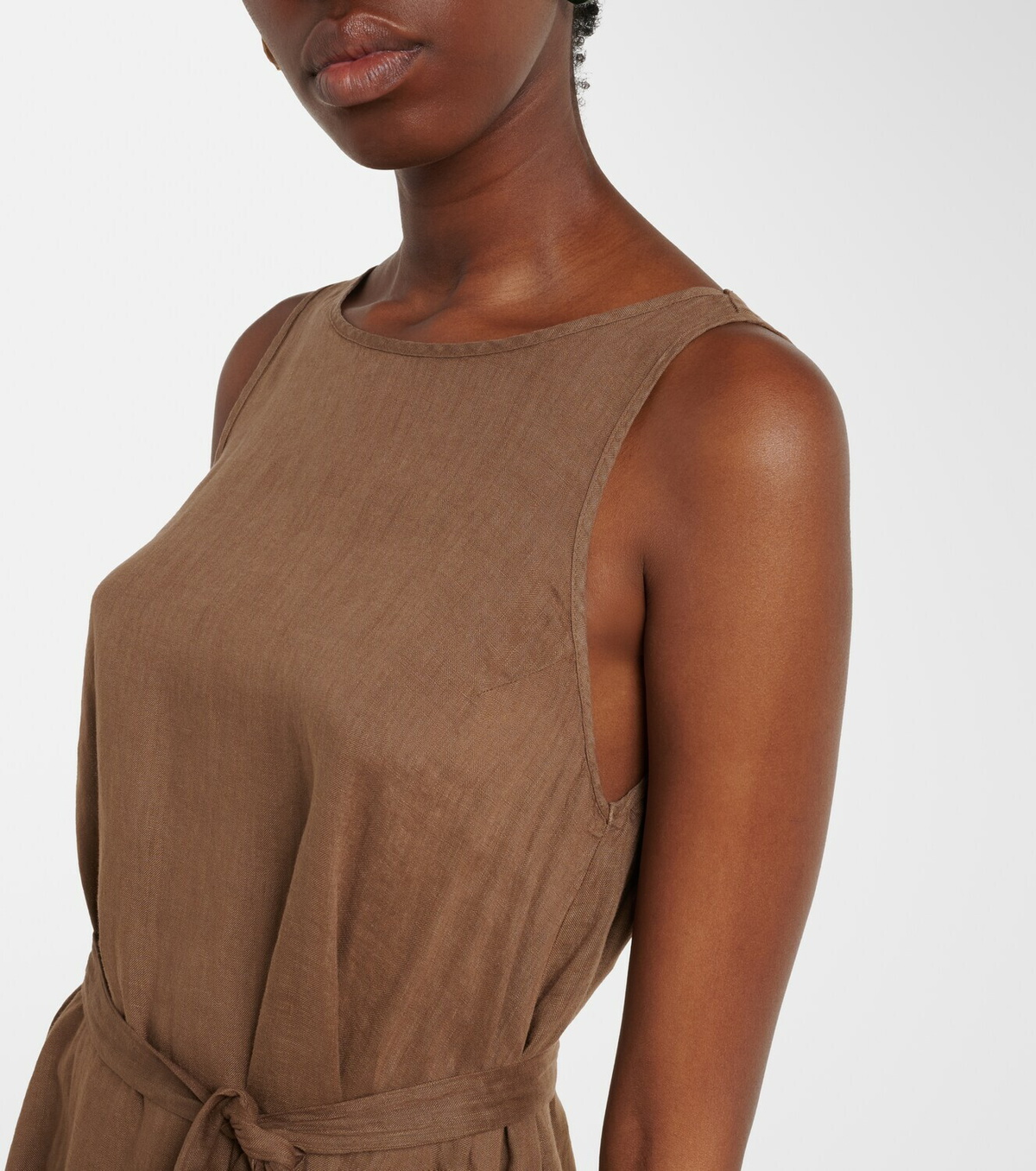 Velvet Reta linen midi dress
