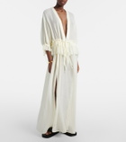 The Attico Ruffled cotton maxi dress