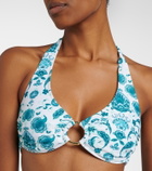 Heidi Klein Kos paisley halterneck bikini top