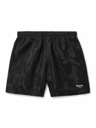 Alexander McQueen - Straight-Leg Long-Length Logo-Print Swim Shorts - Black