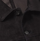 Valstar - Slim-Fit Unlined Suede Shirt Jacket - Navy