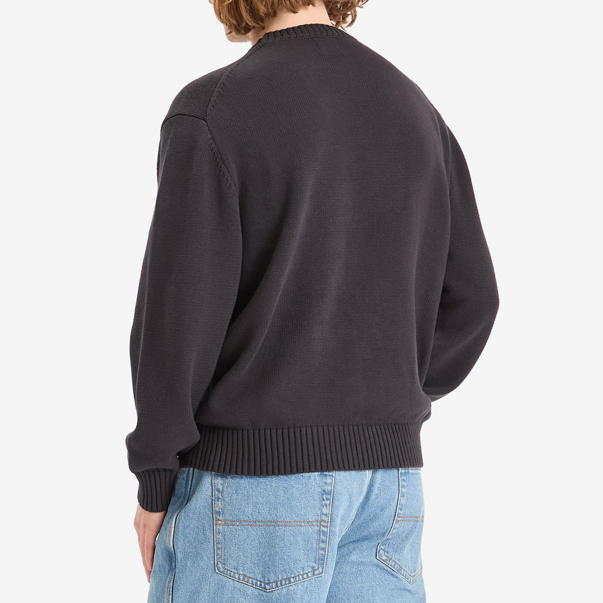 Patta Men's Old School Knit Jumper in Moonless Night