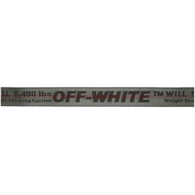 Off-White Grey Classic Industrial Belt Off-White