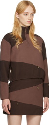 Daniëlle Cathari Brown Cotton Sweater