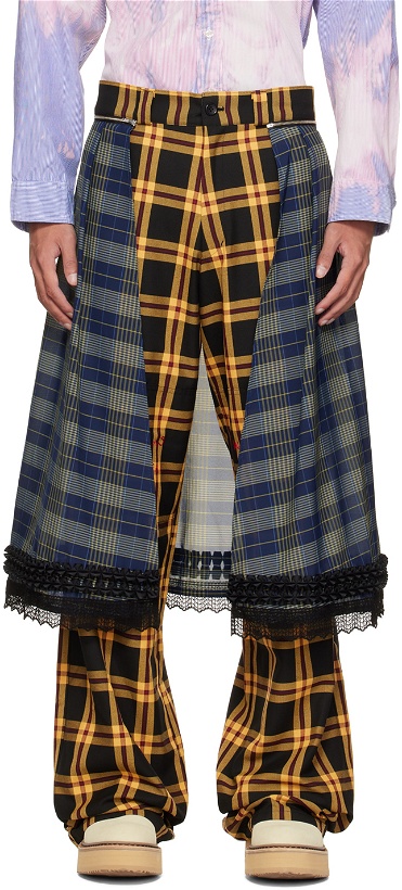Photo: KIDILL Yellow Double Knee Skirt Trousers