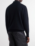 William Lockie - Wool Polo Sweater - Black