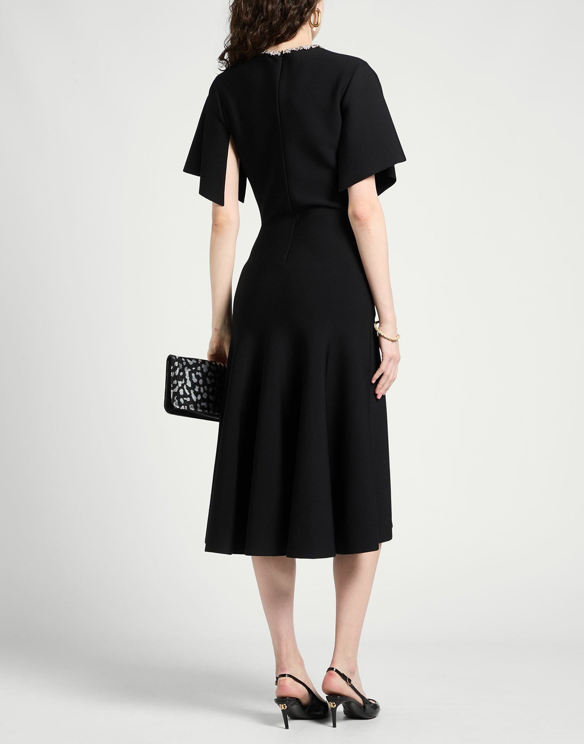 Mcqueen Womens Midi dress in Black