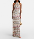 Missoni Halterneck sequined lamé maxi dress