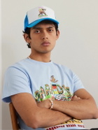 PARADISE - Printed Shell and Logo-Embroidered Mesh Trucker Cap