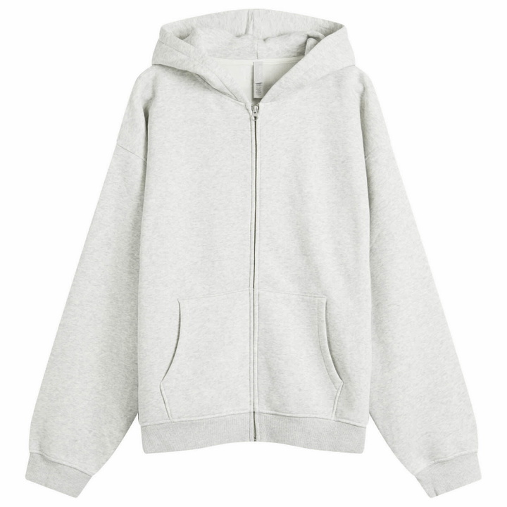 Photo: SKIMS Men's Zip Hoodie in Light Heather Grey
