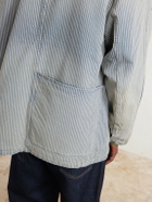KAPITAL - Liberty Striped Denim Overshirt - Blue