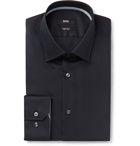 Hugo Boss - White Gelson Cotton-Poplin Shirt - Black