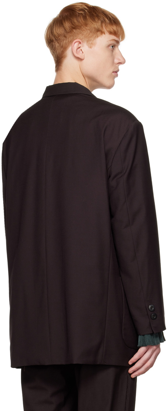 TheOpen Product SSENSE Exclusive Purple Zip Pocket Blazer