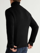Polo Ralph Lauren - Embroidered Intarsia Wool Rollneck Sweater - Black