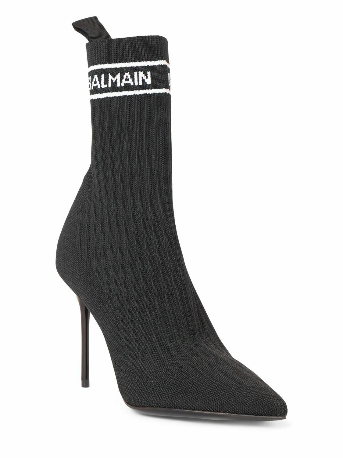 BALMAIN 26S BOOT 105 MM IN BLUE DENIM