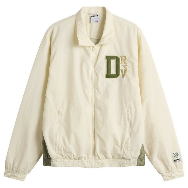 Photo: Diadora Men's Run Valley Track Jacket in Winter White
