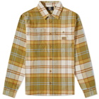 Dickies Men's Orting Check Shirt in Green Moss