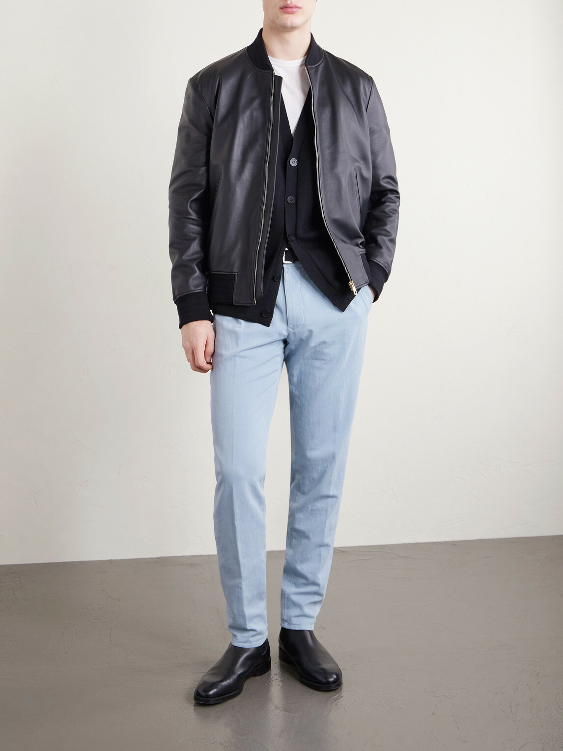 Slowear - Tapered Pleated Cotton-Blend Gabardine Trousers - Blue