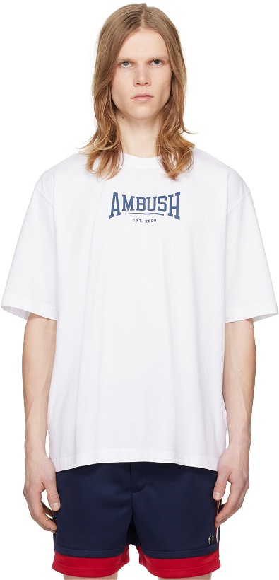 Photo: AMBUSH White Printed T-Shirt