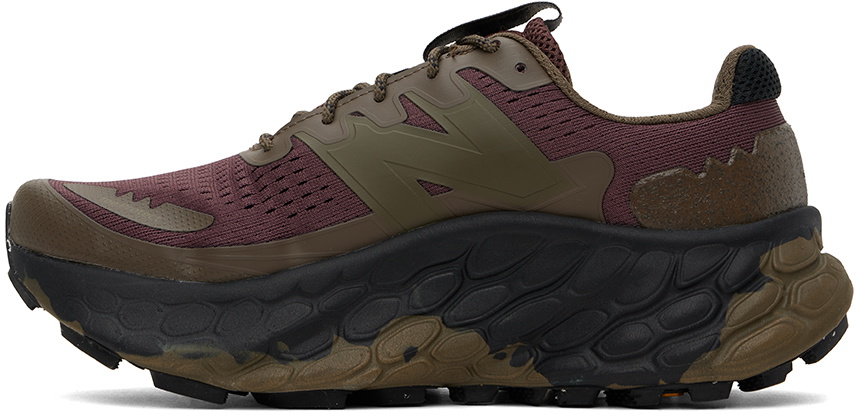 New Balance Burgundy & Khaki Cayl Edition Fresh Foam X More New Balance Burgundy & Khaki Cayl Edition Fresh Foam X More