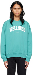 Sporty & Rich Blue Cotton Sweatshirt