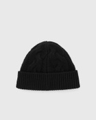 Fred Perry LAMBSWOOL CABLE BEANIE Black Mens Beany