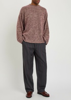 The Elder Statesman Dume Melange Cashmere Jumper Bordeaux