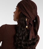 Oséree Lumière embellished scarf