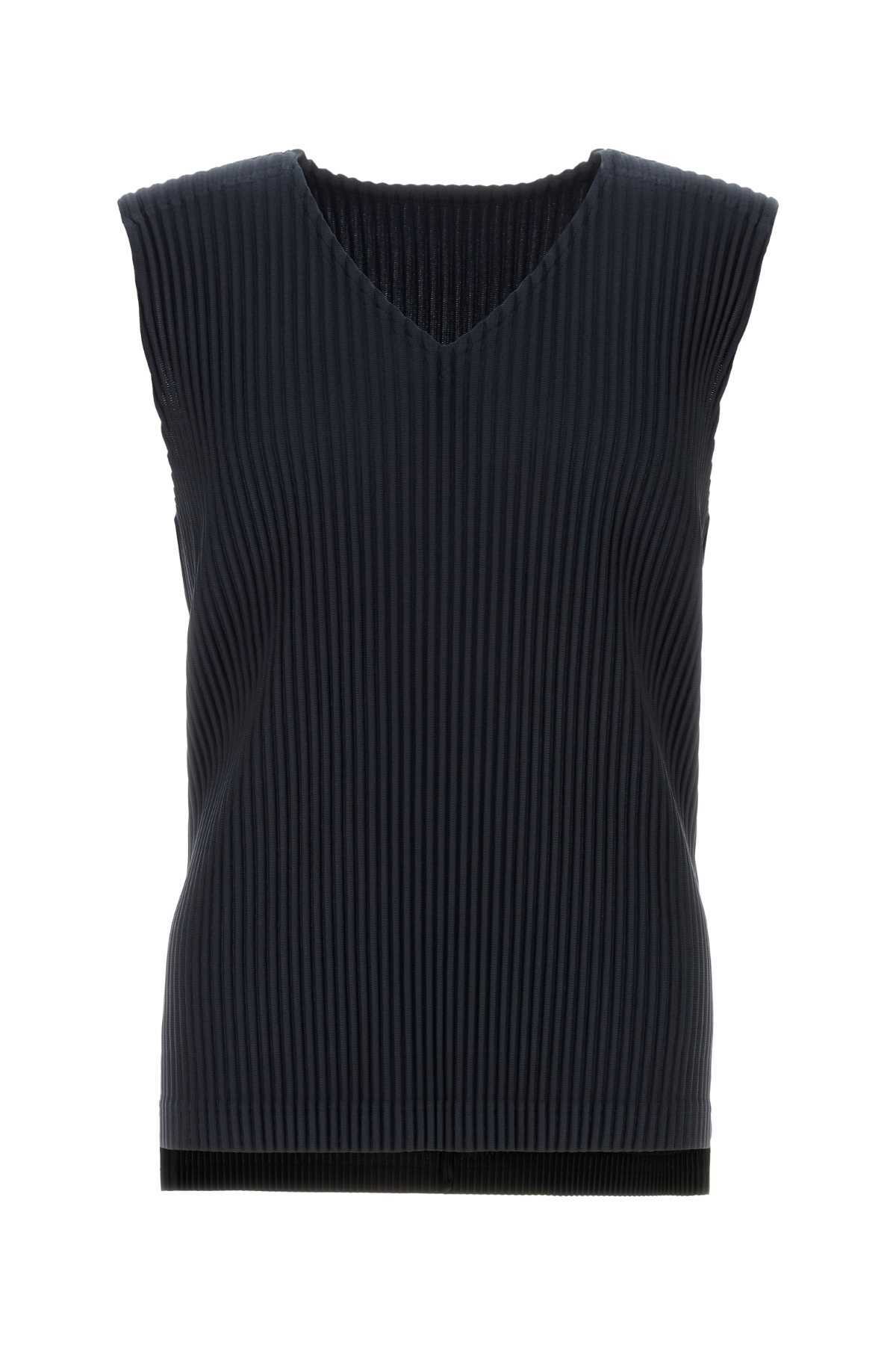 HOMME PLISSÉ ISSEY MIYAKE Gray Rectangle Tank Top Homme