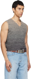 ERL Gray Gradient Sweater Vest