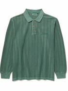 Carhartt WIP - Morrison Logo-Embroidered Herringbone Cotton Rugby Shirt - Green