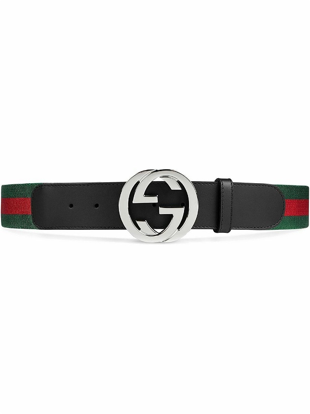 Photo: GUCCI - Leather Logo Belt