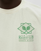 Sporty & Rich Ny Racquet Club T Shirt White - Mens - Shortsleeves