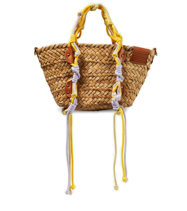 Photo: Zimmermann Small macramé-trimmed basket bag