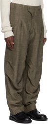 DEVOA Taupe Baggy Trousers
