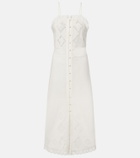 Isabel Marant Nelsane cotton and linen midi dress