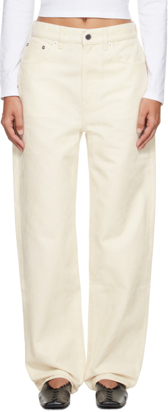 Photo: Loulou de Saison Off-White Asmar Velvet Jeans