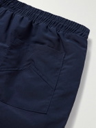 Rhude - Straight-Leg Logo-Print Nylon Drawstring Shorts - Blue