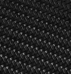 Ermenegildo Zegna - Pelle Tessuta Leather Billfold Wallet - Black
